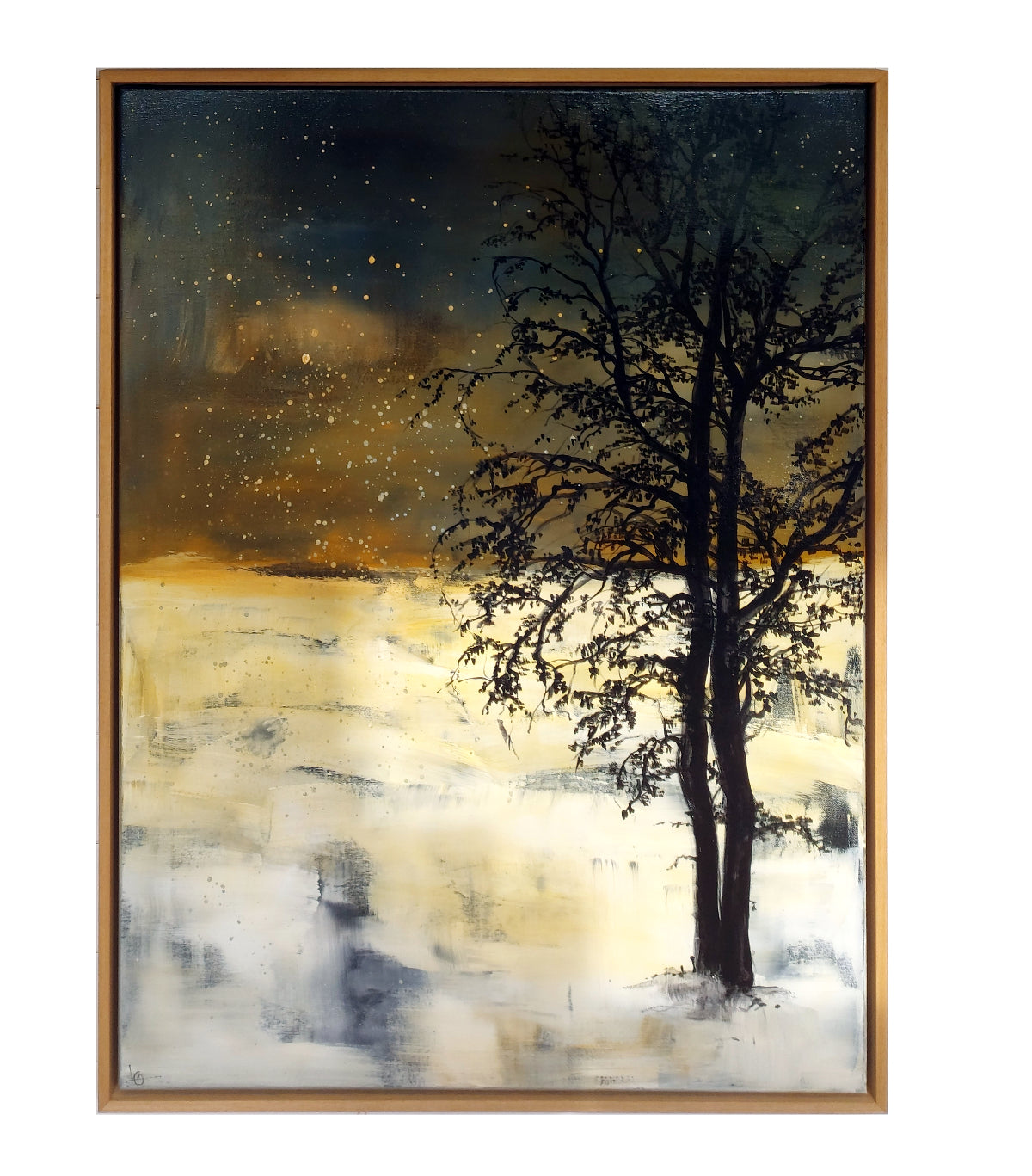 Ash Trees in Snow - Original Canvas - 30