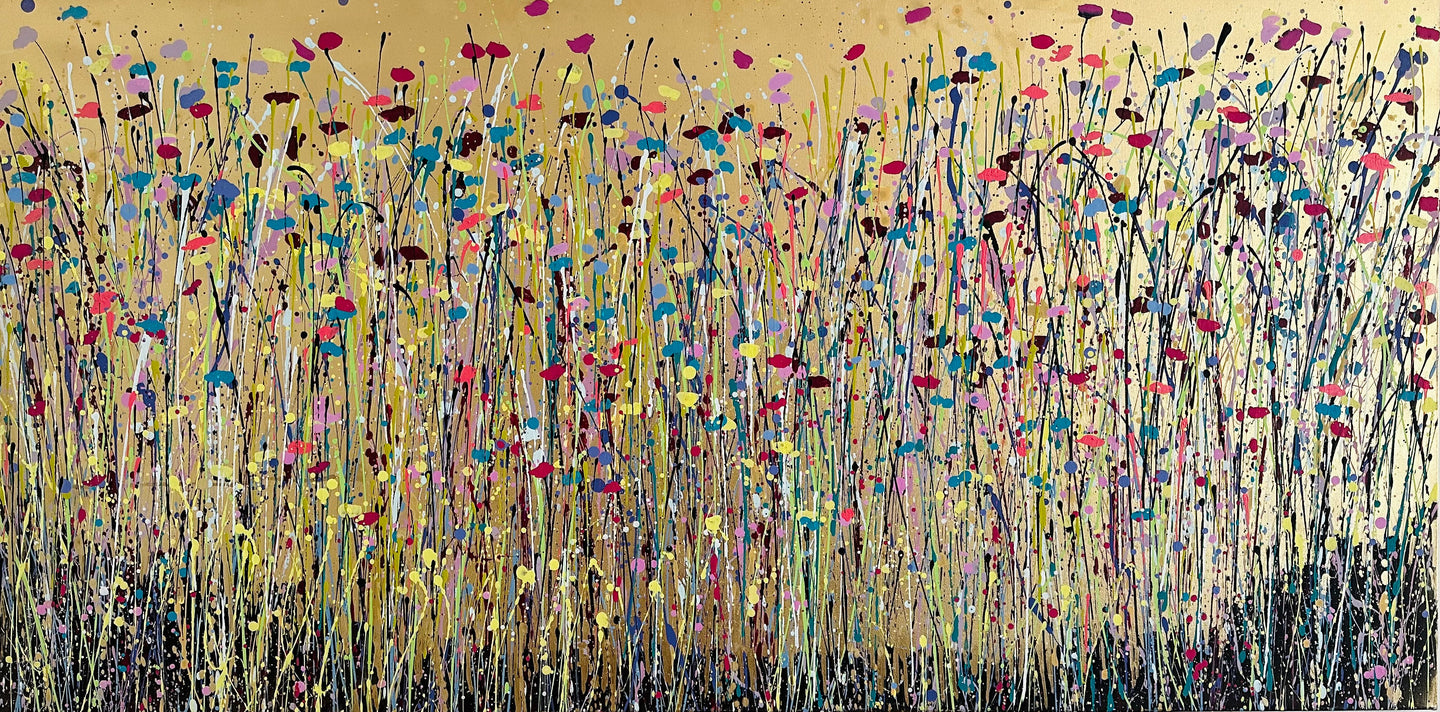 Gold Wildflower Meadow by Catherine Igoe