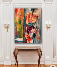 Load image into Gallery viewer, ‘Nude in Paris ‘ original abstract oil painting on canvas 100 x 80cm
