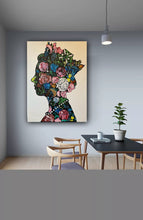 Load image into Gallery viewer, Time traveler original abstract oil painting on canvas 100 x 80cm

