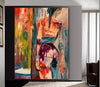 ‘Nude in Paris ‘ original abstract oil painting on canvas 100 x 80cm