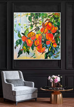 Load image into Gallery viewer, &#39; Orange tree&#39; original oil painting on canvas 77 x 77cm
