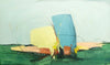 Composition V, 100x60cm, acrylic on canvas by Darko Taleski