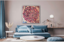 Load image into Gallery viewer, Love parallel original abstract oil painting on canvas 90x90cm
