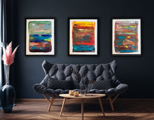 Load image into Gallery viewer, ‘Seascapes&#39; set of three original oil paintings on canvas direct from Sabina Swan ARt  150x90cm

