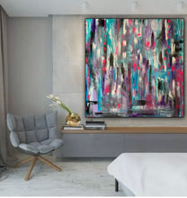 Load image into Gallery viewer, ‘Sunset serenity’ abstract original oil painting on canvas
