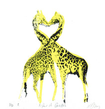 Load image into Gallery viewer, &#39;A Pair of Giraffes&#39; Original Silkscreen Print
