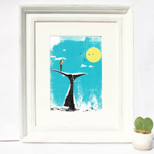 Load image into Gallery viewer, &#39;Whale Whisperer&#39; Original Silkscreen Print
