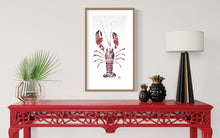 Load image into Gallery viewer, Hand Printed Lobster from Anglesey by Jane Evans

