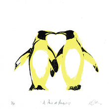 Load image into Gallery viewer, &#39;A Pair of Penguins&#39; Original Silkscreen Print

