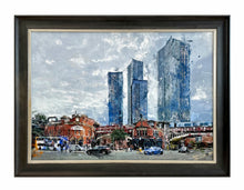 Load image into Gallery viewer, Ben Ark mixed media painting - Tower View Deansgate
