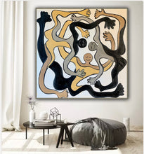 Load image into Gallery viewer, An acrobat dance picasso  abstract original oil painting on canvas 80 x  80cm
