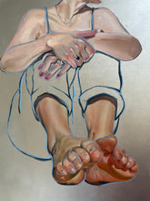 Load image into Gallery viewer, Woman on Silver by Leanne Pearce
