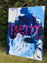 Load image into Gallery viewer, ‘Pretty’ original abstract graffiti style oil painting 100 x 80cm
