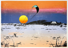 Load image into Gallery viewer, &#39;Sunset Kitesurf&#39; Original Silkscreen Print
