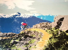 Load image into Gallery viewer, &#39;Black Tusk&#39; Original Mountain Biking Silkscreen Print
