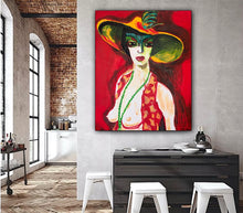 Load image into Gallery viewer, &#39; Nude Private Dancer &#39; original abstract oil painting on canvas  100x80cm
