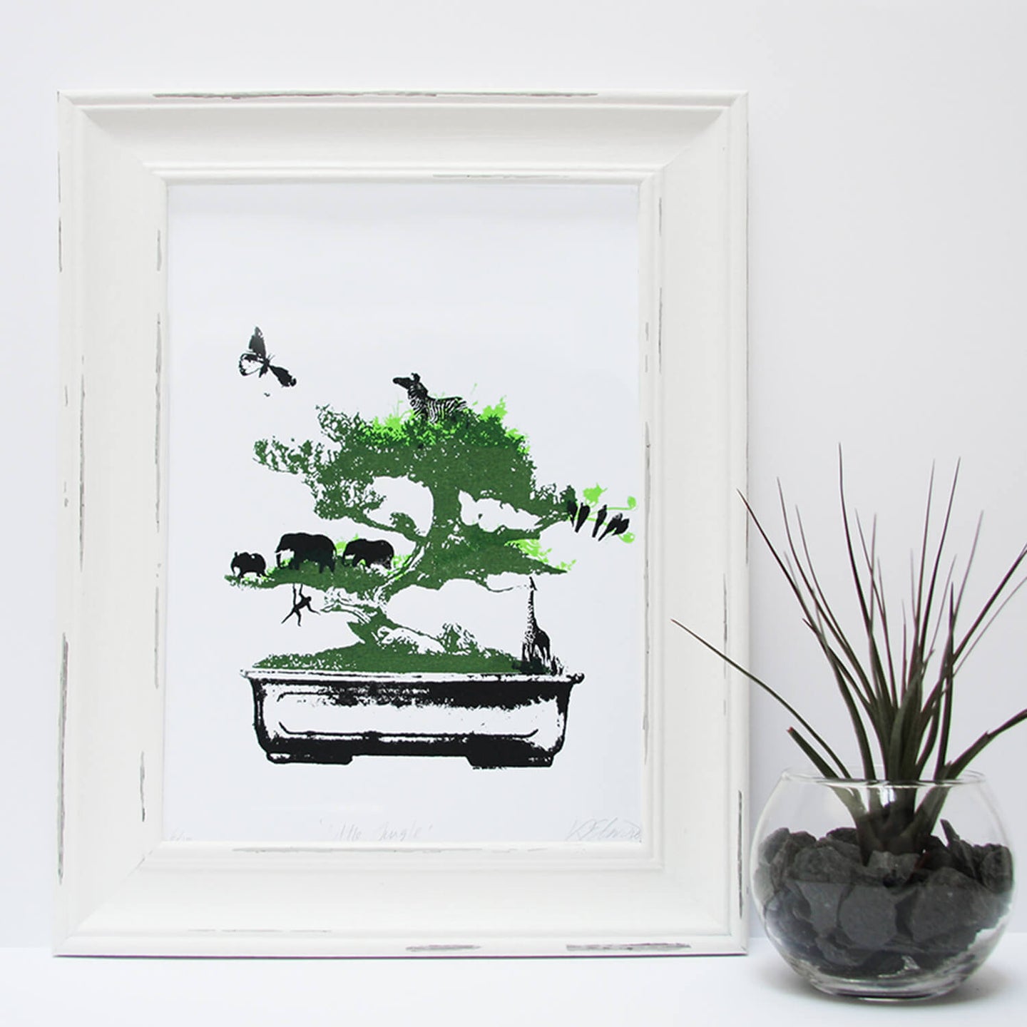 'Little Jungle' Original Handmade Silk Screen Print