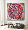Love parallel original abstract oil painting on canvas 90x90cm