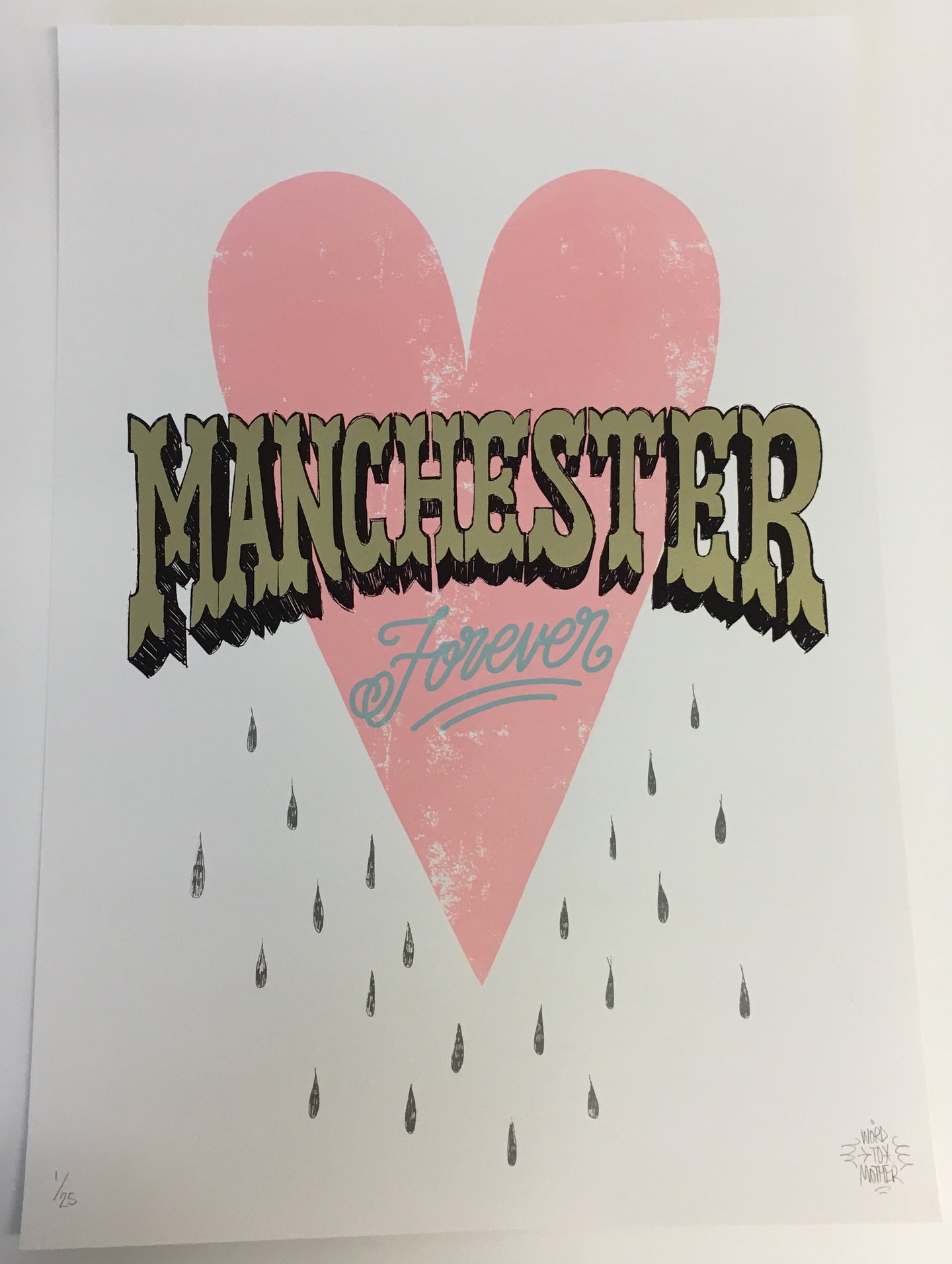 Word to Mother, Manchester Forever print