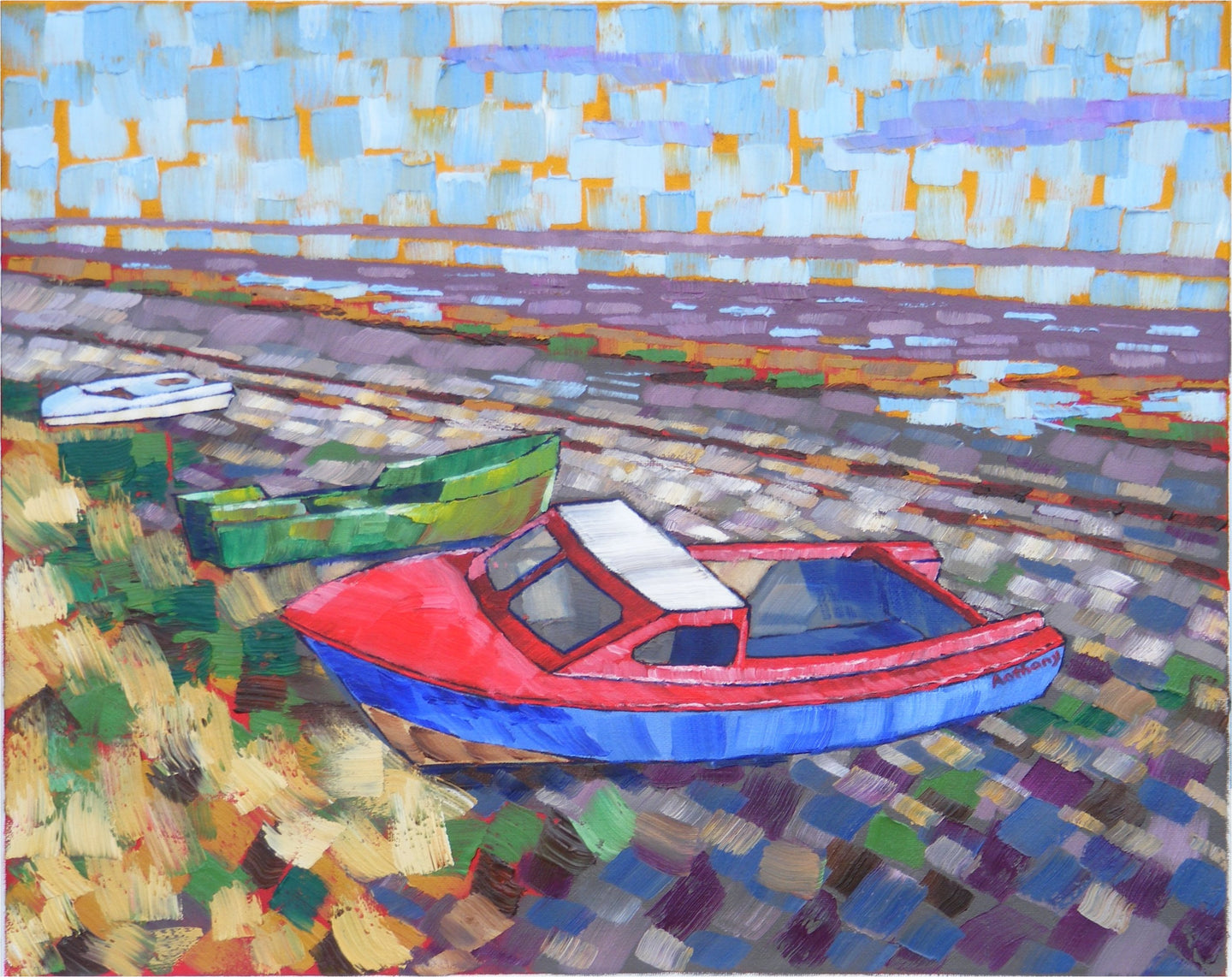 Fishing Boats on the Beach at Lytham 2017