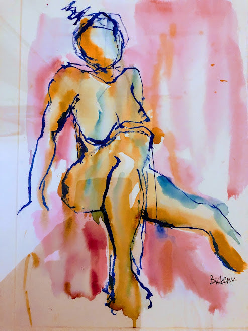 Watercolour Nude