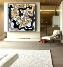 Load image into Gallery viewer, An acrobat dance picasso  abstract original oil painting on canvas 80 x  80cm
